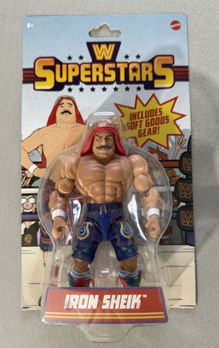 WWE Superstars Iron Sheik Action Figure Series 14 2024 Mattel New Sealed
